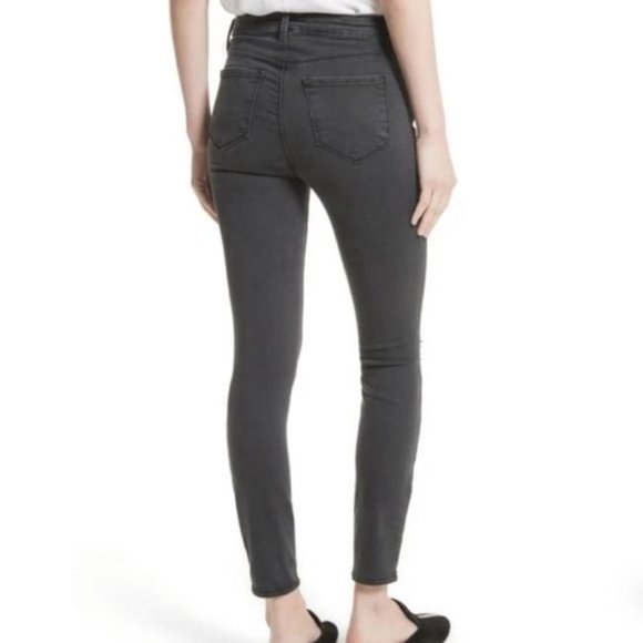 L’AGENCE Margot High Rise Skinny Destructed Jeans Sz 26 MSRP$245 - Picture 4 of 10
